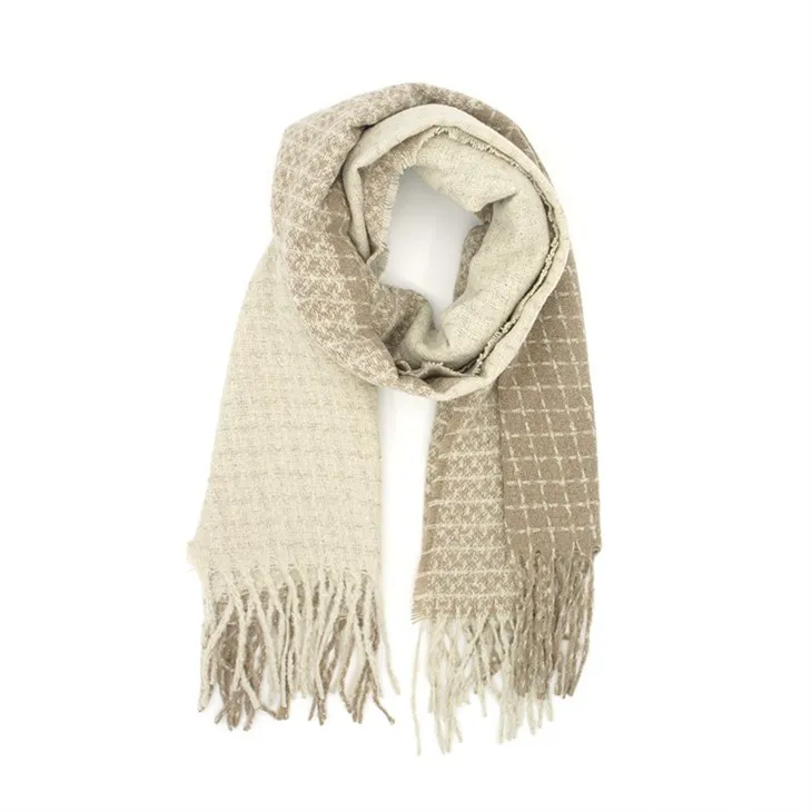 Sgarff Ymylol Beige