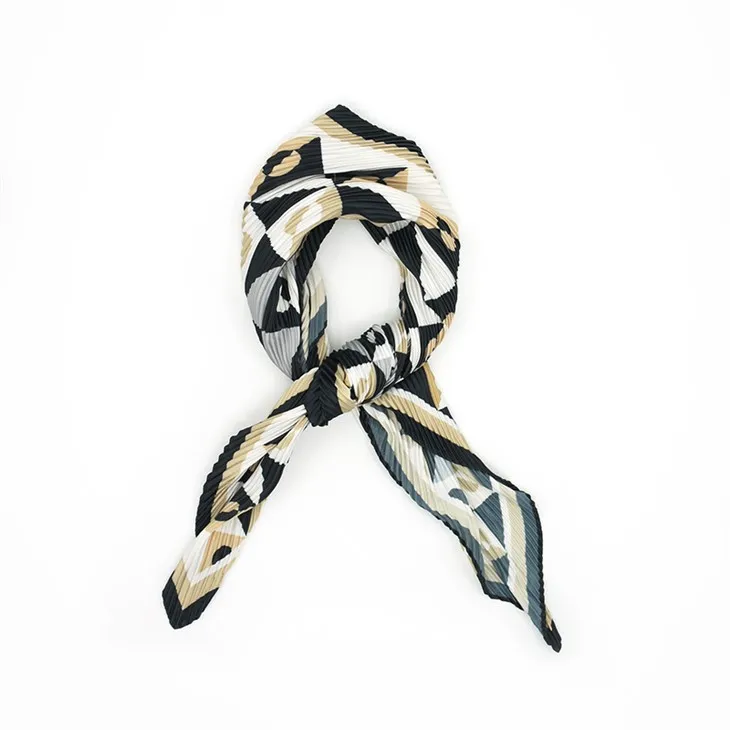 Gwiriwch fandana crinkled S031