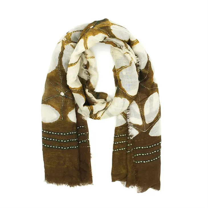 Sgarff printiedig blodau S017